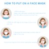 100 Pcs Disposable Face Masks - 3-layer Breathable Color Masks,
