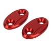 2pcs Motorcycle Rearview Mirror Base Cover Aluminum Alloy Windscreen Mirror