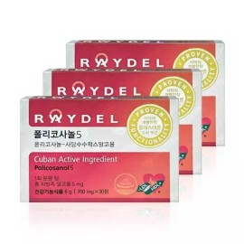 Lederle [레이델] 폴리코사놀5 200mg x 30정 x 3박스 WYS Leydel Policosanol 5 200mg x 30 tablets x 3 boxes WYS