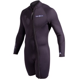 NeoSport Men's Premium Neoprene 3mm Waterman Wetsuit Jacket, Large , Black