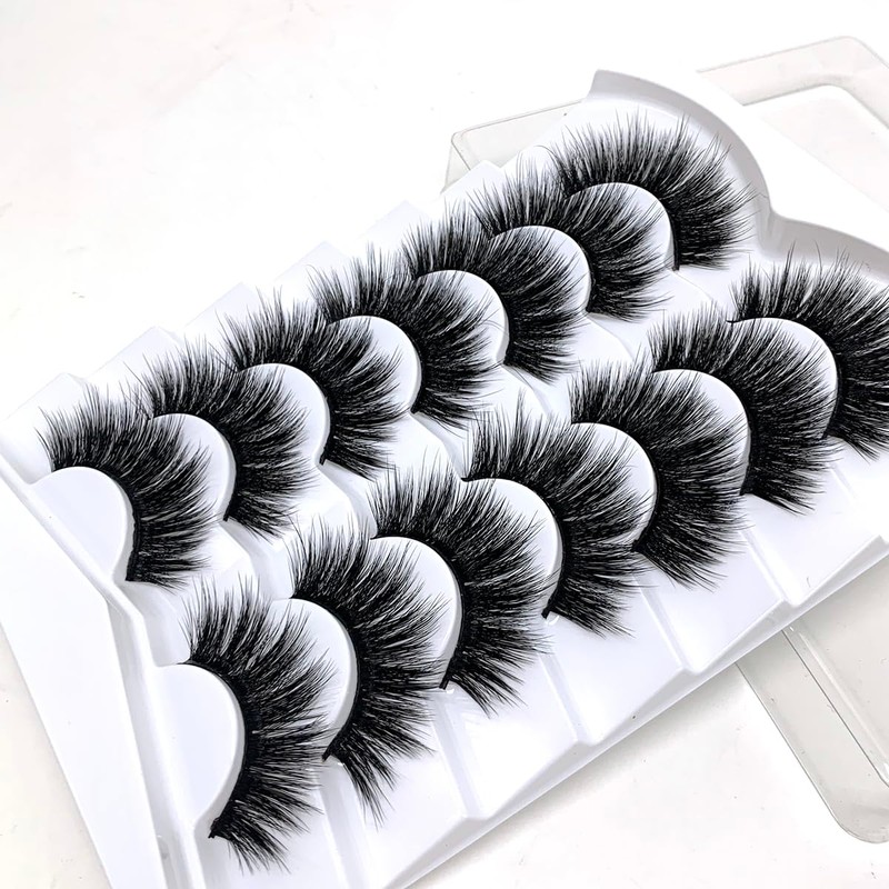 Lifernilash False Eyelashes 3D Faux Mink Lashes Natural Look Wispy