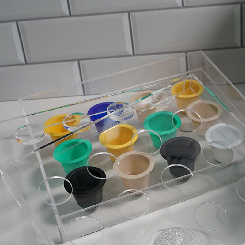 12 Holes Manual Coffee Capsules Filling Board Reusable Coffee Capsule