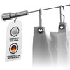 PHOS Design Rope Tension Set for Shower Curtain, Brushed Stainless