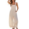 CUPSHE Women's Jumpsuit Square Neck Overall Sleeveless Belted Wide Leg
