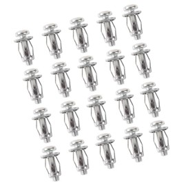GYWHOOFT Rivet Nuts (M4x20) Fixing Screws Expansion Nuts Petal Nuts Jack Nuts Metal Screw Nuts Kit for Hollow Wall/Thin Metal Fixtures Fixtures Carbon Steel (20 Pack)