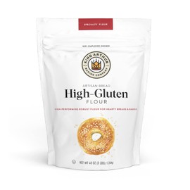 King Arthur High Gluten Flour, Contains Wheat Flour (wheat flour, malted barley flour) High Protein, 3 lb, White, 48 Ounces