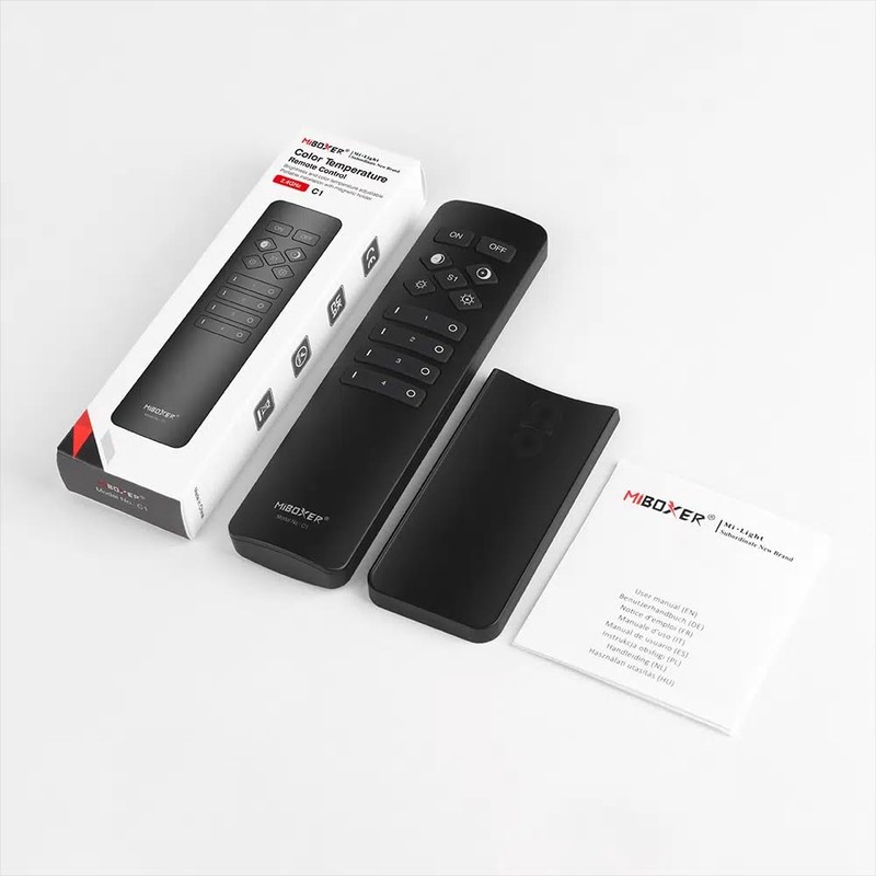 LIGHTEU®, Miboxer 2.4GHz RF 4 Zone Color Temperature Dim Remote