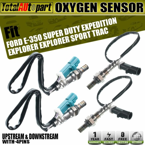 Unbranded 4Pcs Oxygen Sensor for Ford Expedition Explorer Ranger Lincoln