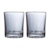 Gaolinci 2 Pcs Classic Clear Cylindrical Glass Mouthwash Cups, Bathroom