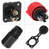 Trolling Motor Plug Receptacle Set, 12V/24V/ 36V/48V Plug for Trolling