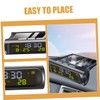 Gatuida On-Board Timetable Digital Thermometer Time Clock Dashboard Clock Vehicle