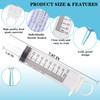 100ml Large Syringes, Individually Sterile Sealed Plastic Syringe for Liquid,