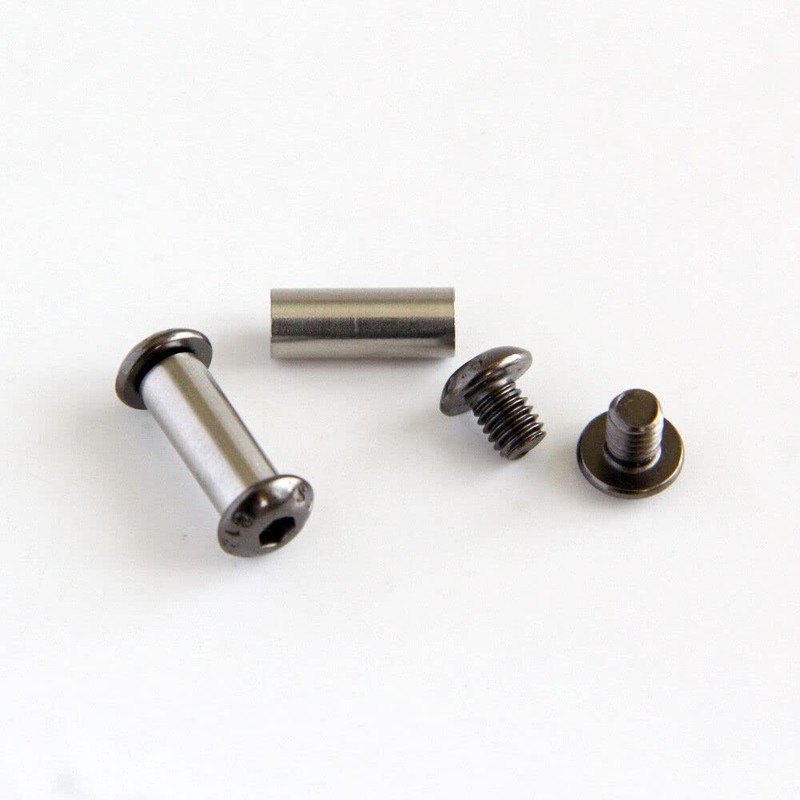 10pcs Knife Handle Bolt Rivets Scale Screw Fastener Nut Round