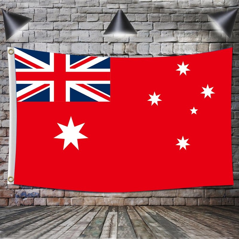 3×5 FT Large Australia Red Ensign Flag, 90×150 CM Big