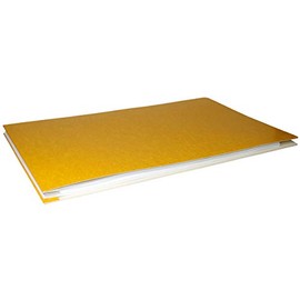 11x17 Report Cover Pressboard Binder - Durable Paperboard Panels with Fold-Over Metal Fastener, Apache Yellow - Ideal for Wide-Format Documents
