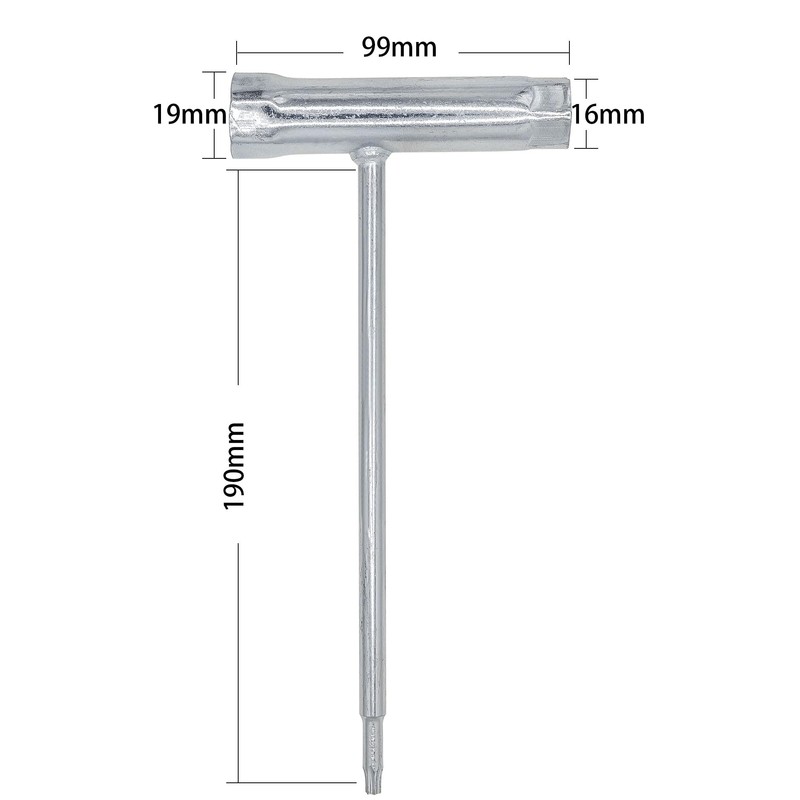 DAKCOS Chainsaw Scrench, Torx Combination Spanner, Spark Plug Spanner, T-Wrench