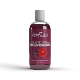 Shea Olein Naturally Essential SEA MOSS HERBAL Body Wash With Hibiscus Oil & Vitamin C 12 oz