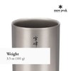 Snow Peak Titanium Double Wall Stacking Mug H450