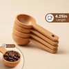 Wooden Coffee Scoops 4 Pack 15ml