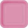 Unique 31505 7" Square Dessert Plates | Hot Pink Color