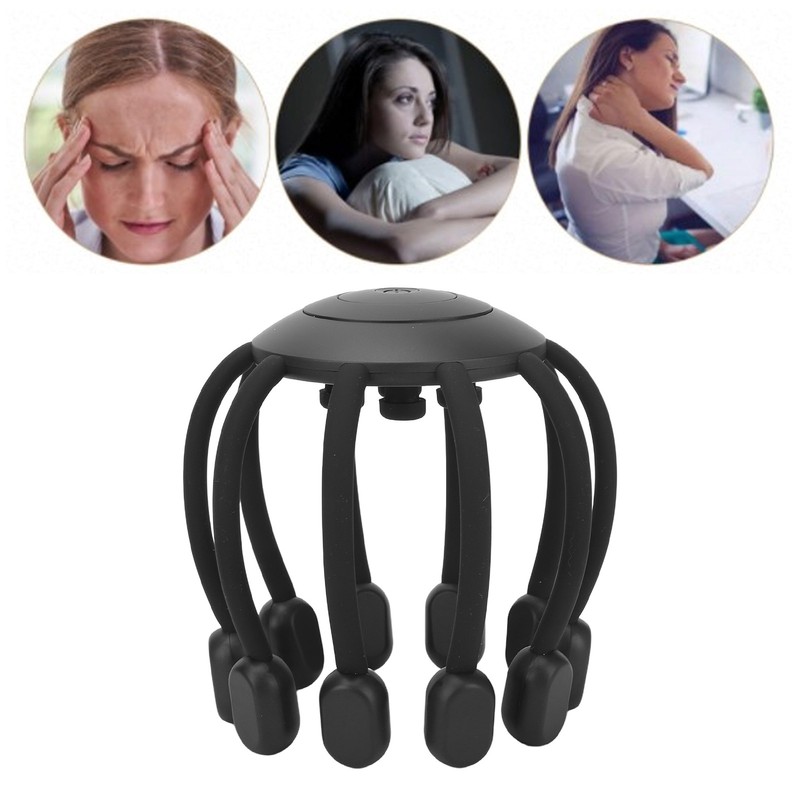 Electric Scalp Massager 5 Modes 10 Gears Meridian Dredging Stress