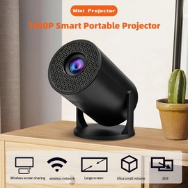 Projector with Bluetooth and WiFi, 1080p Portable Projector for Cartoon, Outdoor Video Projector, LED Pico Movie Projector for Home Cinema for Laptop PC Phone