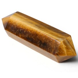 QINJIEJIE 6-7 cm Tiger's Eye Stones Hexagonal Gemstones Healing Stones Natural Hexagonal Dots Crystal Reiki Meditation Gemstone 1 Piece