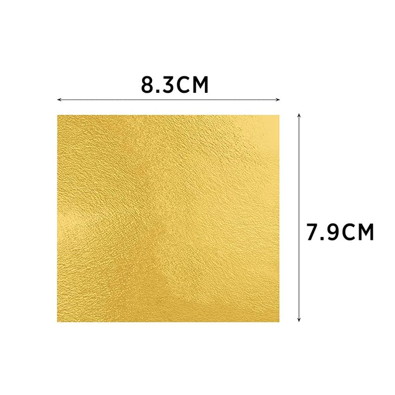 100Pcs Gilding Gold Silver Leaf Sheet Book Foil Paper Decorating