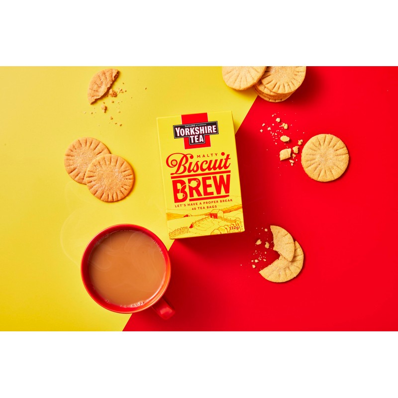Yorkshire Tea Biscuit Brew 40 Tea Bags 100G (Yorkshire Tea