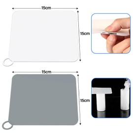 Miortior Tapón de Silicona para Desagüe de Suelo, 6 Pcs Cuadrados Tapa Coladeras para Regadera, Cubierta Desodorizante de Alcantarillado, Alfombra Antiolor de Alcantarillado para Cocina,Baño,Lavadero