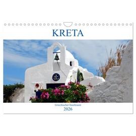 Kreta - Griechischer Inseltraum (Wandkalender 2026 DIN A4 quer), CALVENDO Monatskalender: Griechenland pur! (CALVENDO Orte)