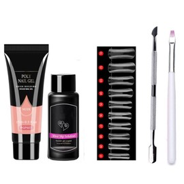 Crystal Nail Extension Gel Kits Nail Tips Crystal Poly Gel Manicure 5pcs Set Pgp007, Extension Kits, Tips, Manicure Set