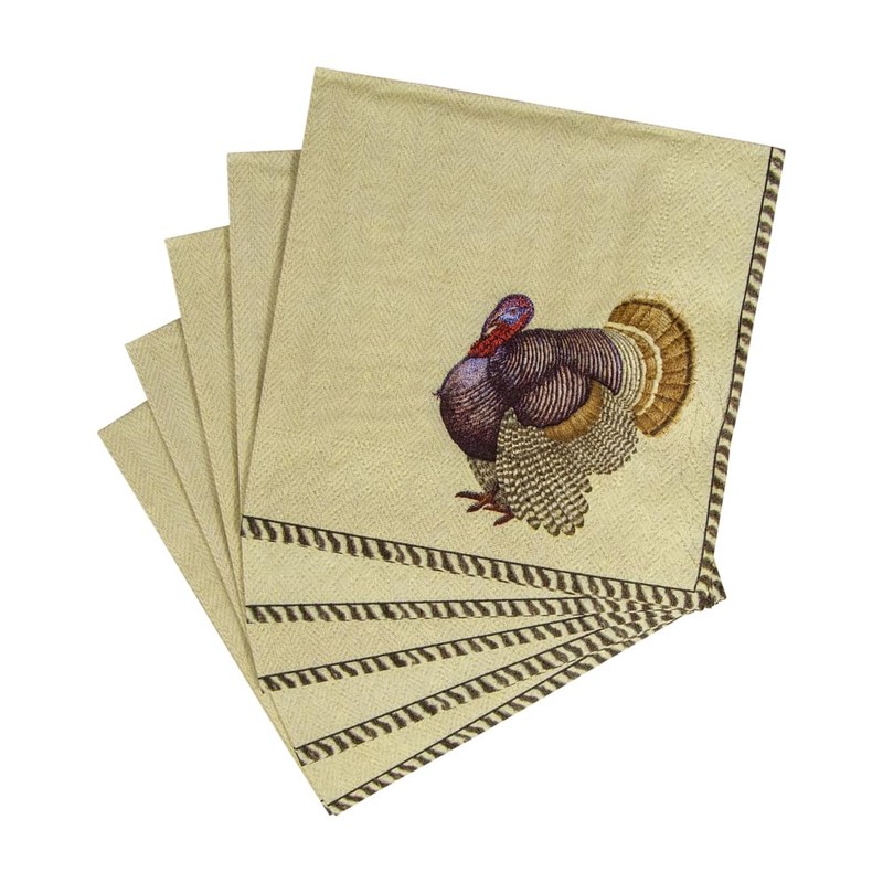 Caspari Thomas T. Byrd Paper Cocktail Napkins - 20 Per
