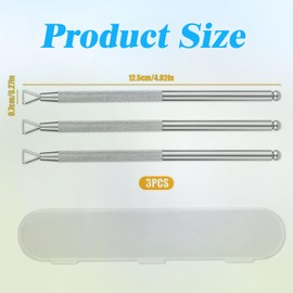 Amazleer 3-Piece Lottery Ticket Scratcher Tool, Stainless Steel Lotto Scratcher, Portable Scratching Tool for Tickets, Labels, Films, Stickers with Storage Box