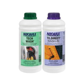 Nikwax Hardshell Cleaning and Waterproofing Duo-Pack , 33.8 fl. Oz.