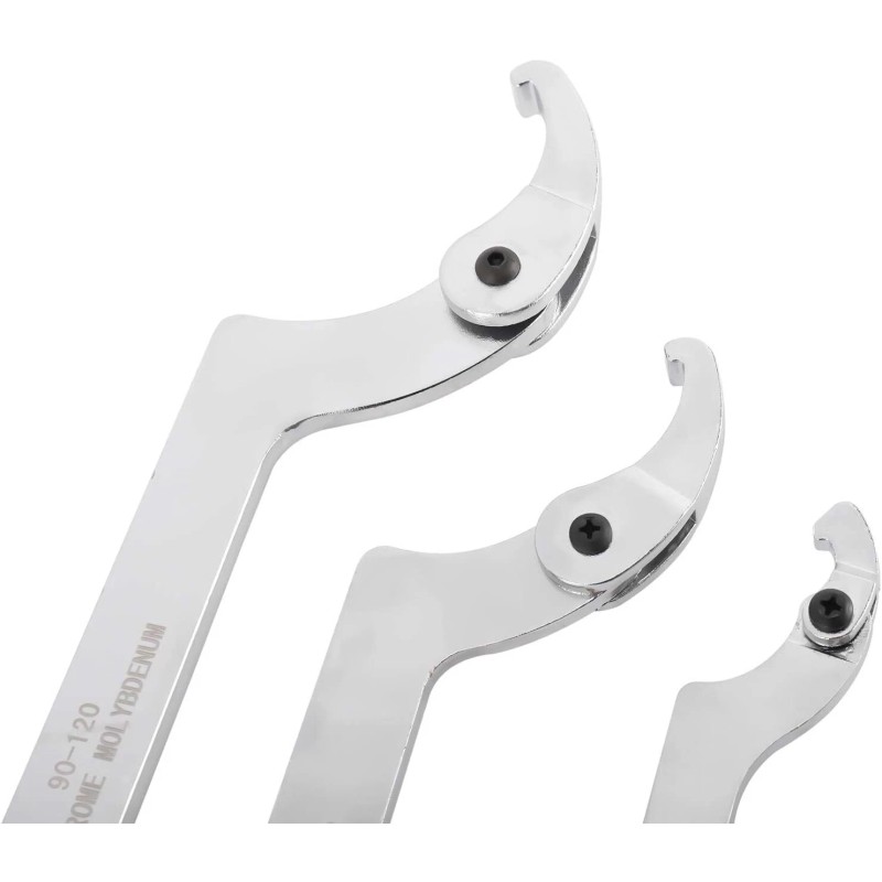 8milelake 8Pcs Adjustable Hook & Pin Spanner Wrench Tool Set