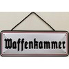 Blechschild Blechemma Armory with Cord 27 x 10 cm