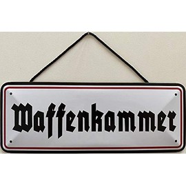 Blechschild Blechemma Armory with Cord 27 x 10 cm