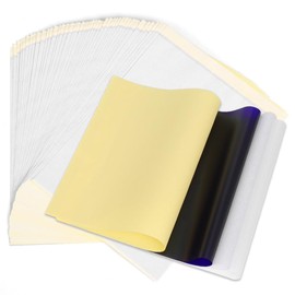 50 Hojas de Papel de Transferencia para Tatuajes, 4 Capas, Plantilla de Tatuaje