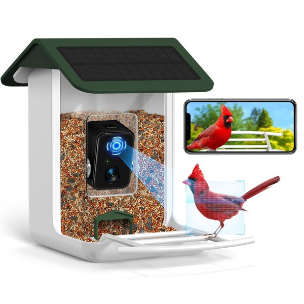BROAIMX Smart Bird Feeder Camera, Free AI Forever, 32G TF