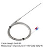 sourcing map K Type Thermocouple Temperature Sensor Probe 3x150mm 6.6ft