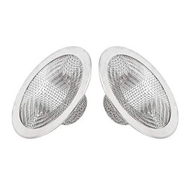 Drain Hair Catcher,Mesh Metal Sink Strainer Set of 2,Fits for Bathroom Bathtub Wash Basin Hole Shower Drains(2.75" Top / 1")