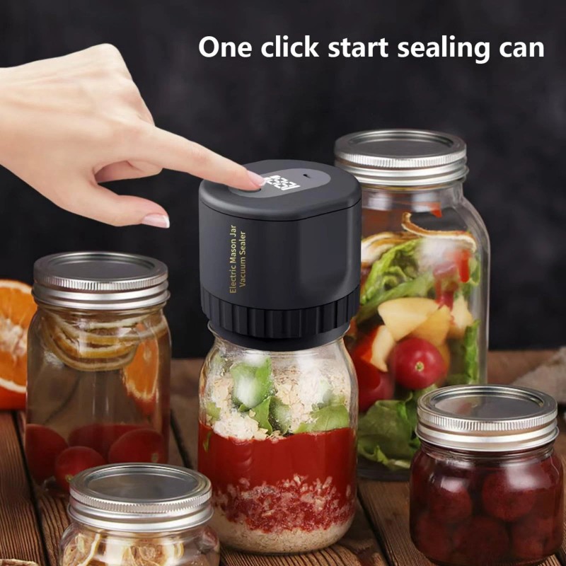 ForzenWind Electric Mason Jar Vacuum Sealer Kit for Wide &