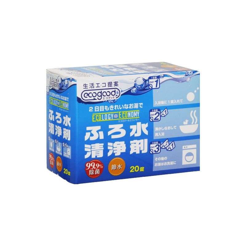 EcoGood Bath Water Cleaning Agent, 20 Tablets