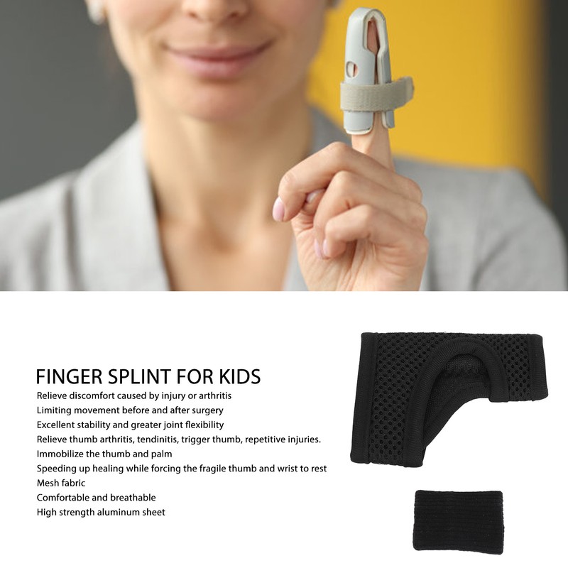 Kids Thumb Stabilizer Splint Right Hand Ergonomic Aluminum Sheet Flexible