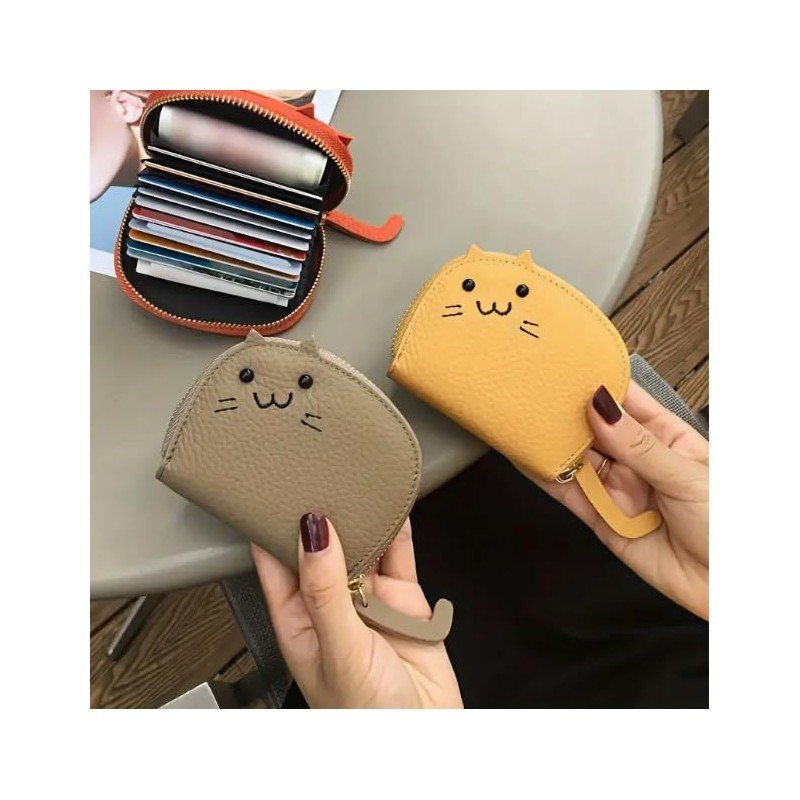 THREE RABBITS Coin Purse, Coin Purse, Embroidery, Cats, Cute, Large