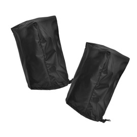 FELTECHELECTR RV Electric Tongue Jack Cover 2-Pack Waterproof Heavy Duty Protector for Trailers and Campers Dust and UV Resistant Adjustable Drawstring for Secure Fit