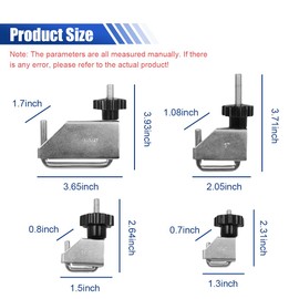 DUSCOKE 4PCS Hose Pinch Off Pliers, Multi-Size Hose Clamp Pliers Tool Set with 3/8" 1/2" 1" 1-3/4", Fluid Line Pinch Off Plier for Radiator Fuel Coolant Brake Hoses Maintenance