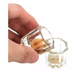 Guapisima Godete De Vidrio Vasito Uñas Acrílicas Monómero 1 Pieza