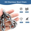 6.5 Feet SUS304 Heavy Duty Stainless Steel Chain, 1/6 Inch